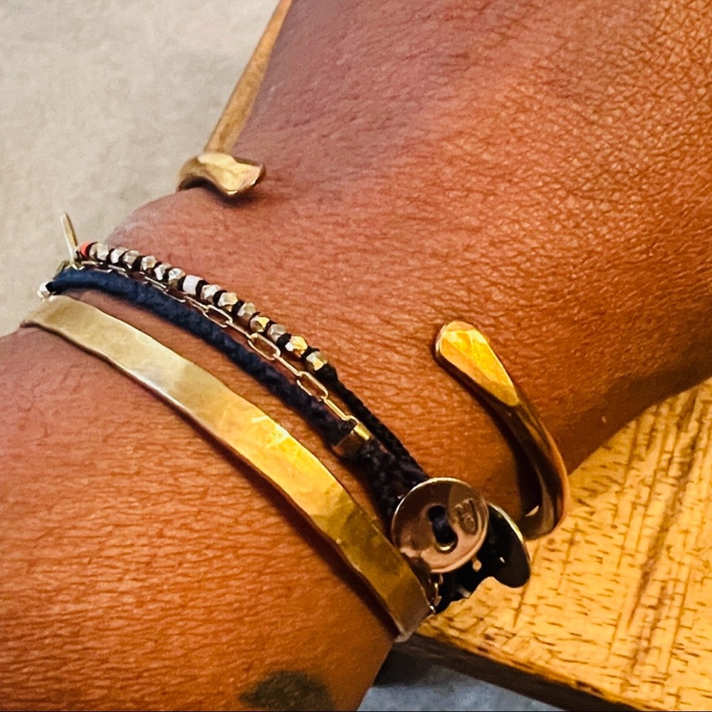 Brass Open Cuff Bracelet
